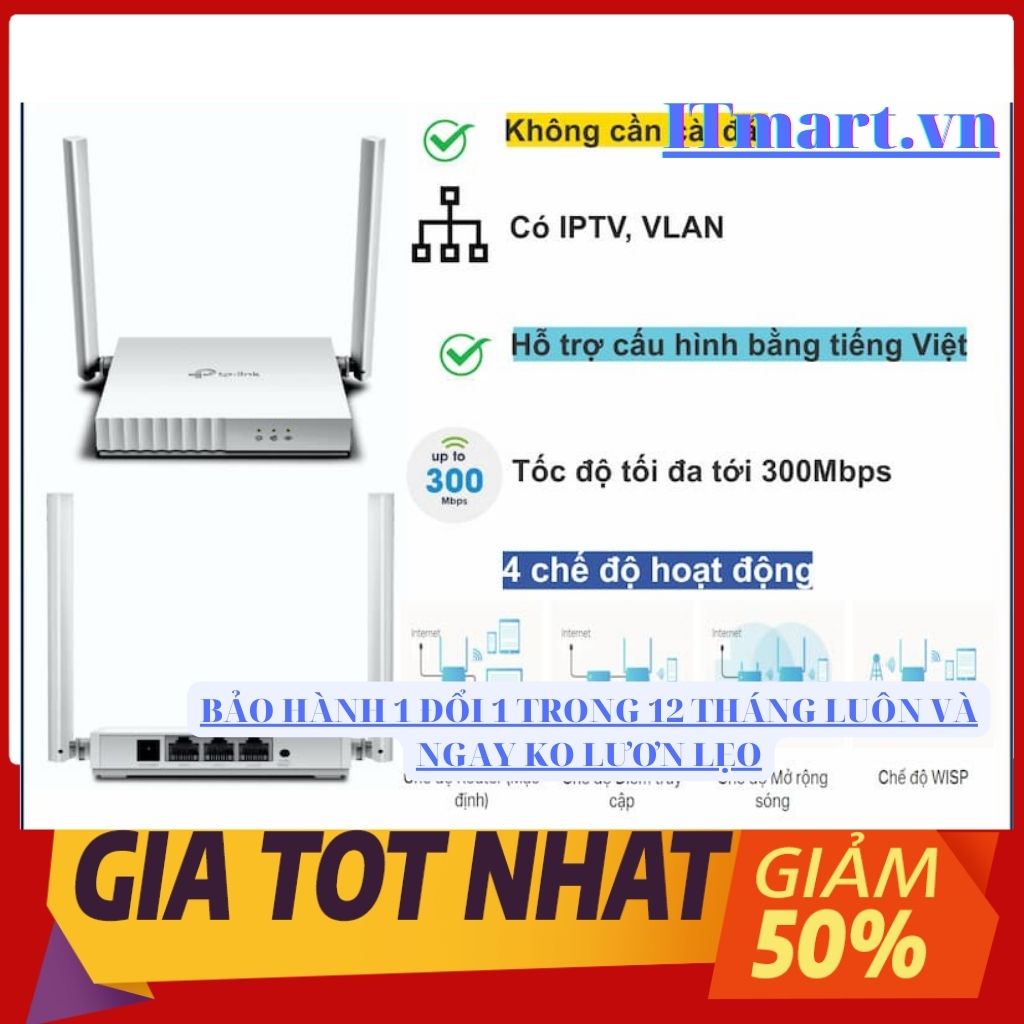 Bộ phát wifi Tplink 820n 300Mbps hàng chính hãng bảo hành 24 tháng