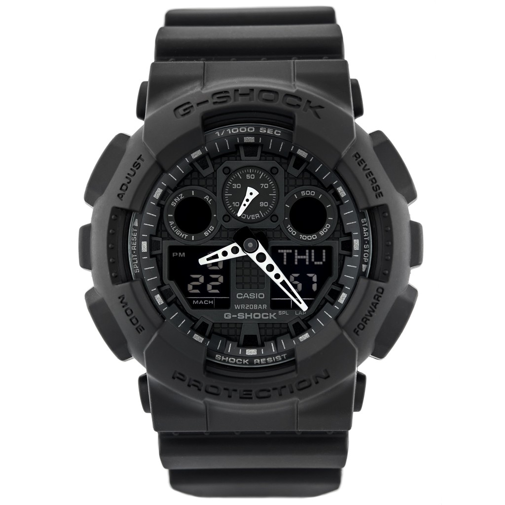 Đồng hồ nam dây nhựa Casio G-Shock chính hãng Anh Khuê GA-100-1A1DR