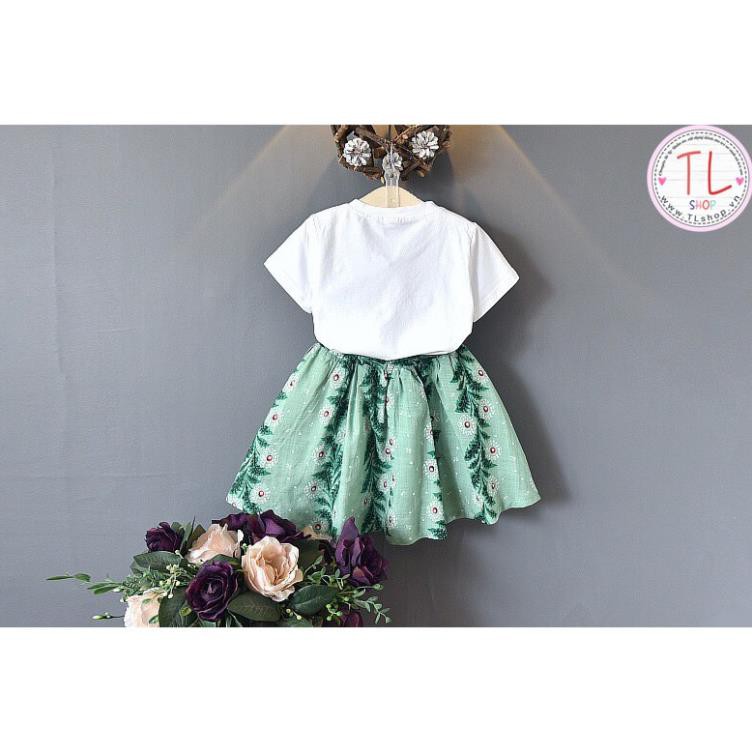 Thời Trang Trẻ Em - Bộ váy áo đính hoa xinh xắn cho bé - Quần Áo Trẻ Em - Bộ Bé Trai - Bộ Bé Gái