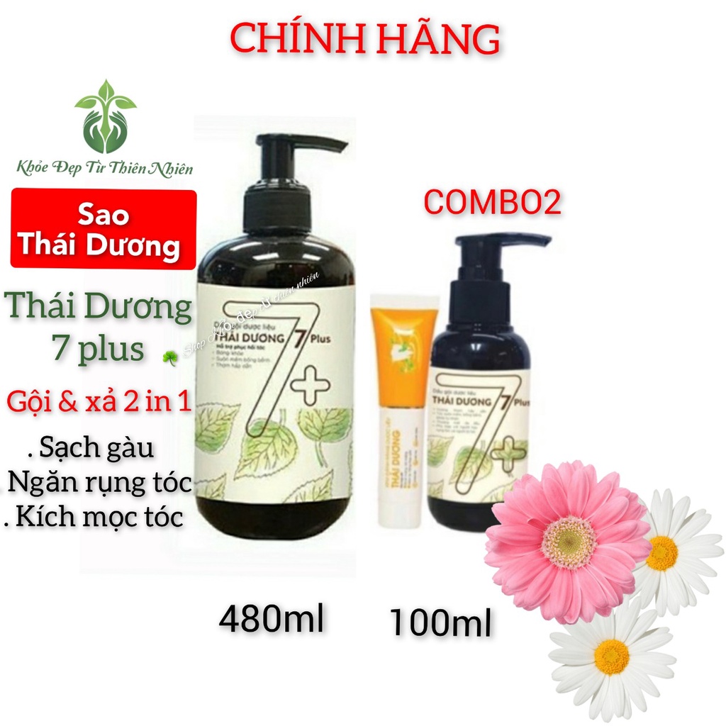 [Hot] Dầu gội dược liệu Thái Dương 7Plus phục hồi tóc hư tổn sạch gàu ngăn rụng tóc kích mọc tóc