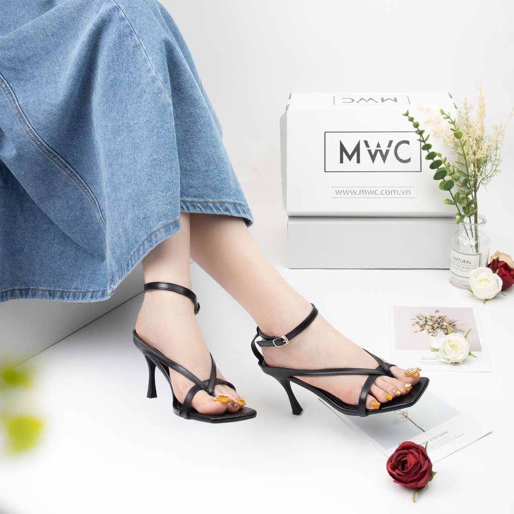 Giày Sandal Cao Gót MWC Đế Nhọn 5CM Quai Mảnh Thanh Lịch NUCG-3929