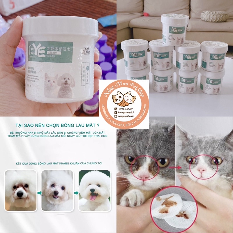 khăn ướt lau mắt ố / lau tai vệ sinh 130 tờ