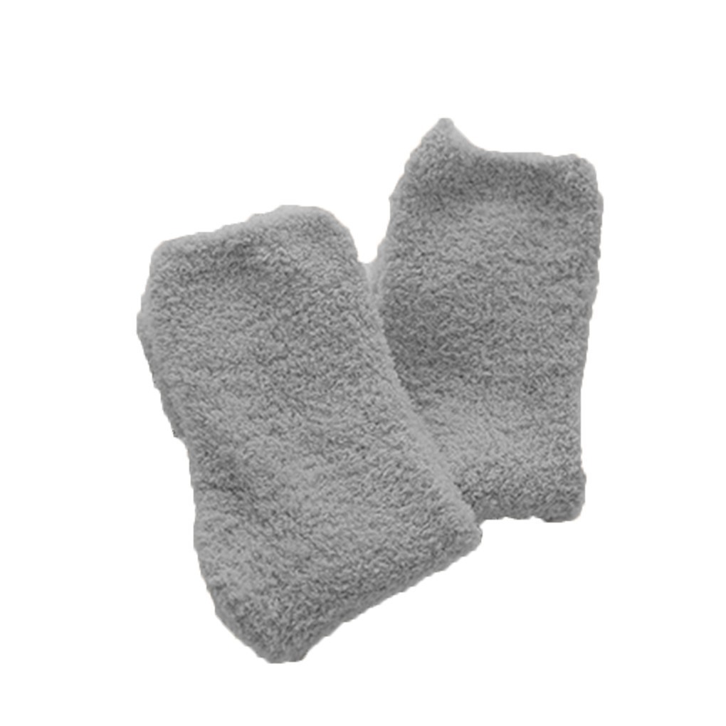 Women Coral Fleece Socks Warm Thick Ankle Socks Long Midi Low Lined Slipper_FF86 | BigBuy360 - bigbuy360.vn