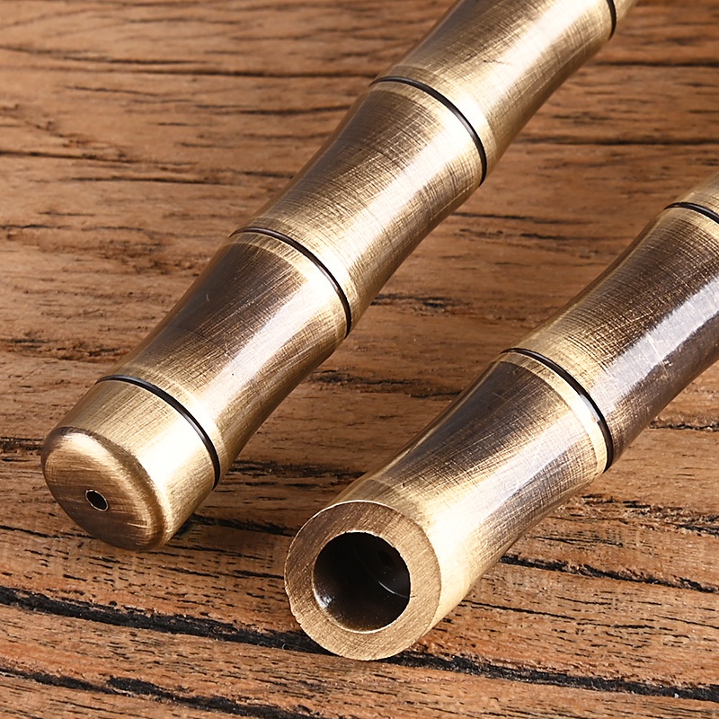 Bút Mực Gel Vỏ Đồng Thau Kiểu Dáng Vintage