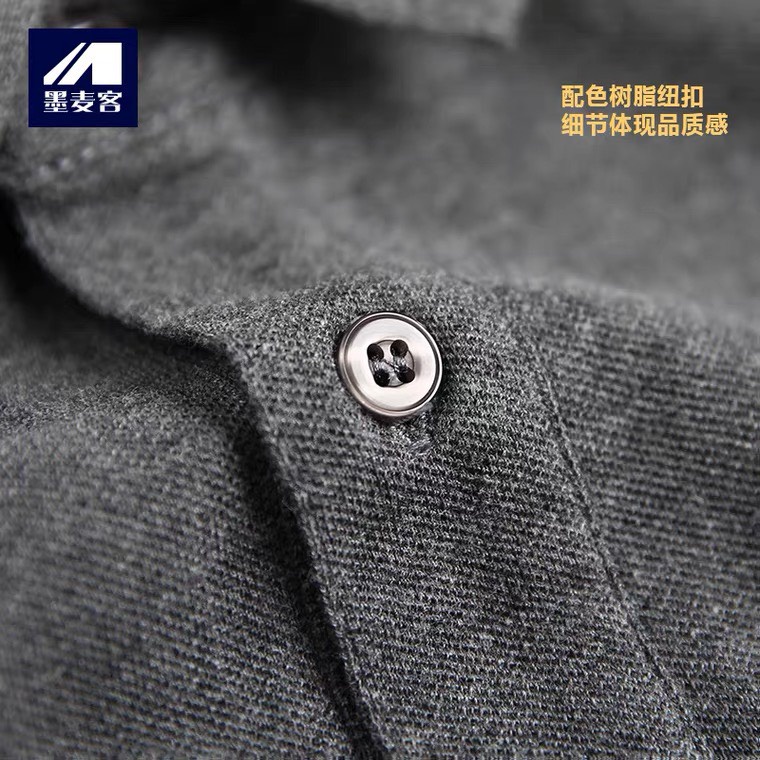 Áo pollo dài tay vải cotton cá sấu. Phông cổ bẻ co giãn 4 chiều