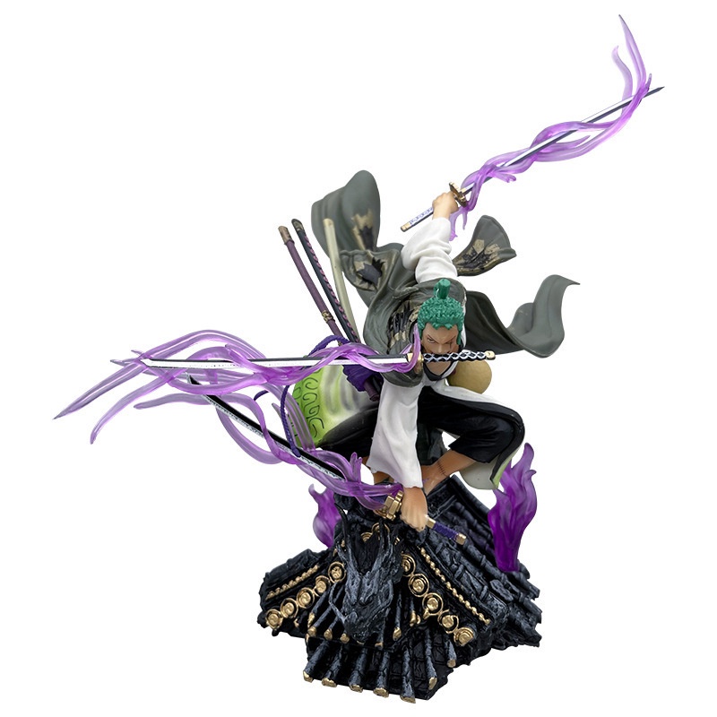 Mô Hình, Figure One Piece Zoro Tam Kiếm Kimono Haki Anime, Manga Vua Hải Tặc - Full Box Trùm Figure