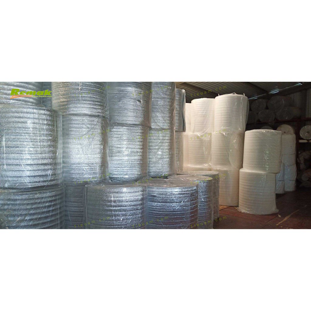 Xốp bạc cách nhiệt PE Foam dày 3ly có mặt bạc