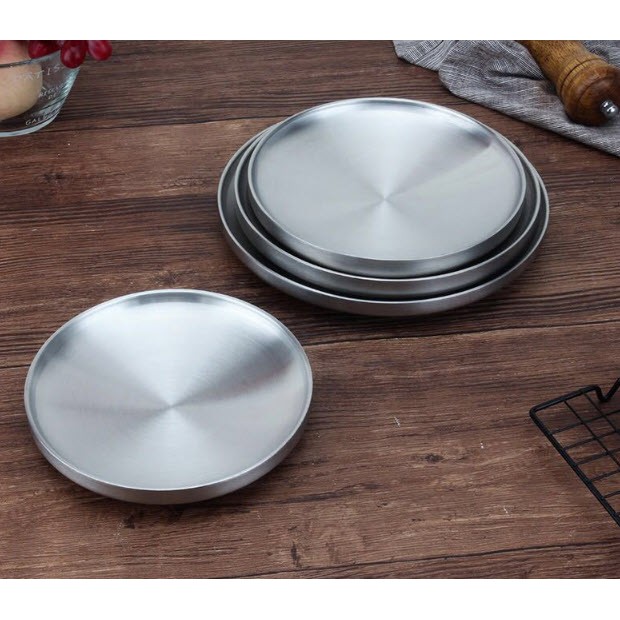 Dĩa inox 304 2 lớp đựng thức ăn bánh kẹo Fairy ALR332