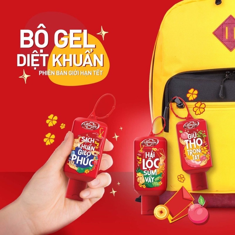 [LIFEBUOY+Tặng VỎ BỌC] 1 Gel diệt khuẩn Lifebuoy bảo vệ vượt trội 10 - 50ML