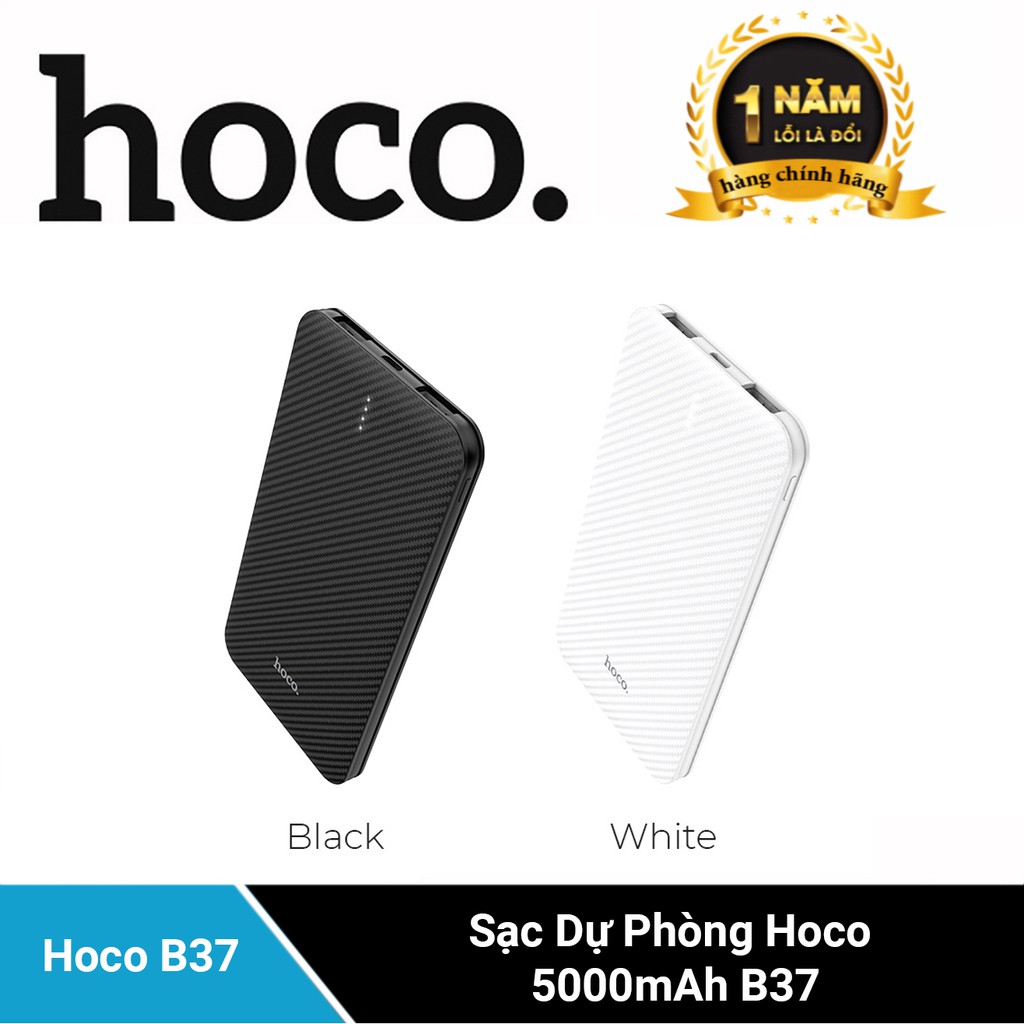 Sạc Dự Phòng Hoco B37 - Dung lượng 5000 mAh - Nhà phân phối chính thức