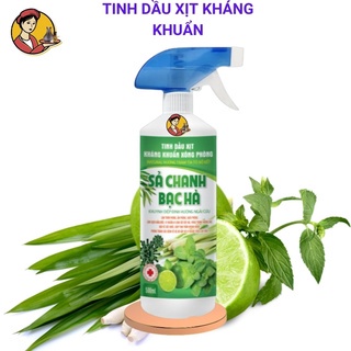 Bình Xịt Khử Khuẩn Xịt Phòng Tinh Dầu Nguyên Chất Hương Chanh Sả Bạc Hà Khuynh Diệp Chai