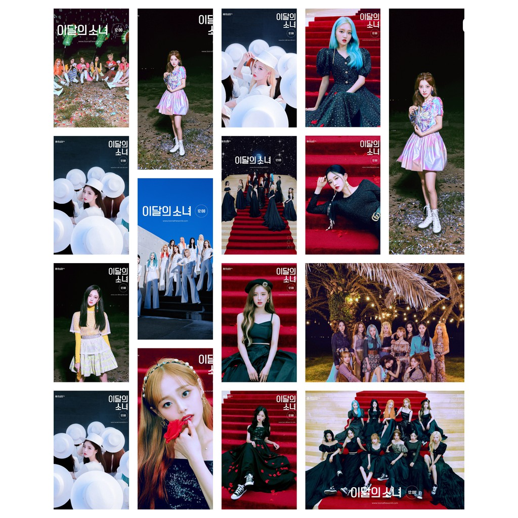 Lomo card 50 ảnh LOONA - 12:00