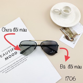 Mắt Kính Mát nam, nữ 1706, tròng đổi màu, tròng polarized, hàng đẹp, mẫu hot – Kính mát nam, nữ đẹp tặng kèm túi đựng k