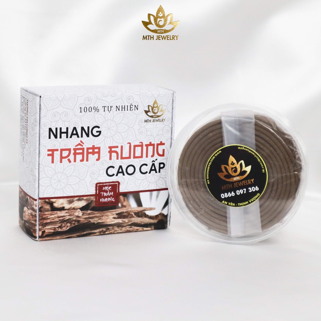 Nhang Khoanh Trầm Hương Sạch (4h/Khoanh) 100% Organic - Mộc Trầm Hương Tự Nhiên