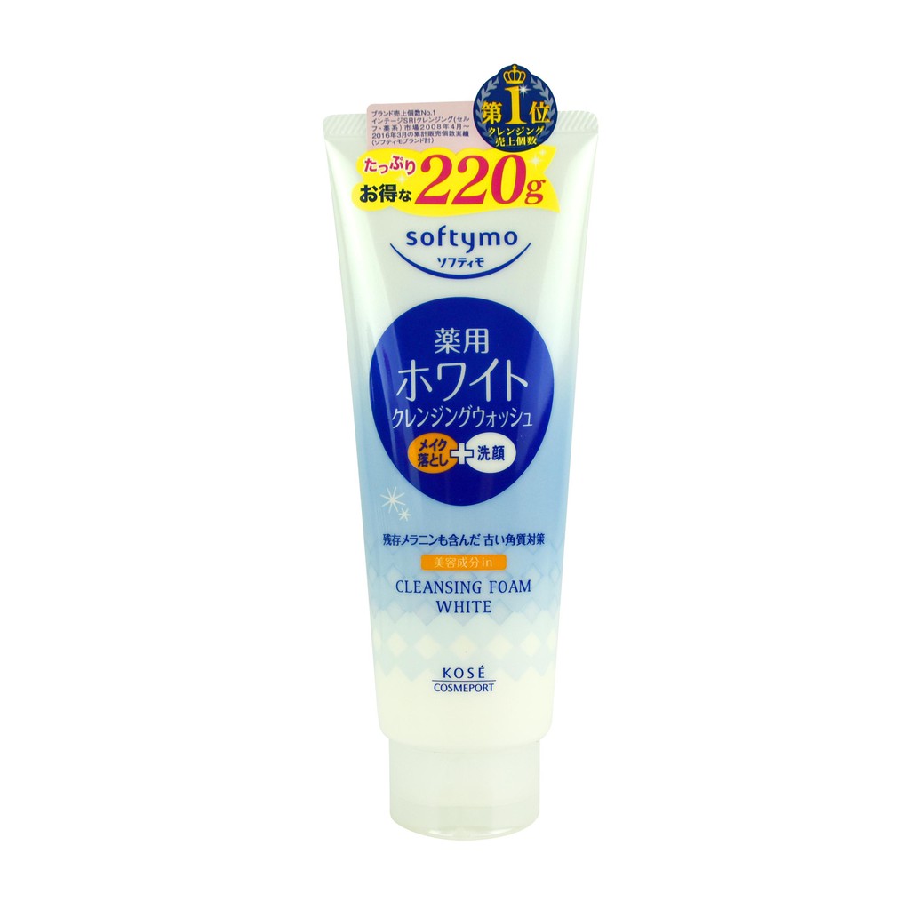 Sữa rửa mặt làm trắng da Kosé - Cosmeport Softymo Cleansing Foam White 190g