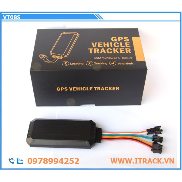 Thiết bị định vị cho ô tô, xe máy, xe đạp điện nghe âm thanh, chống trộm VT08S