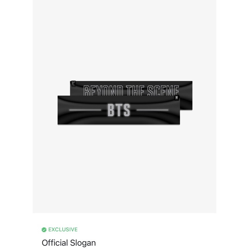 Slogan BTS hàng official WEVERSR