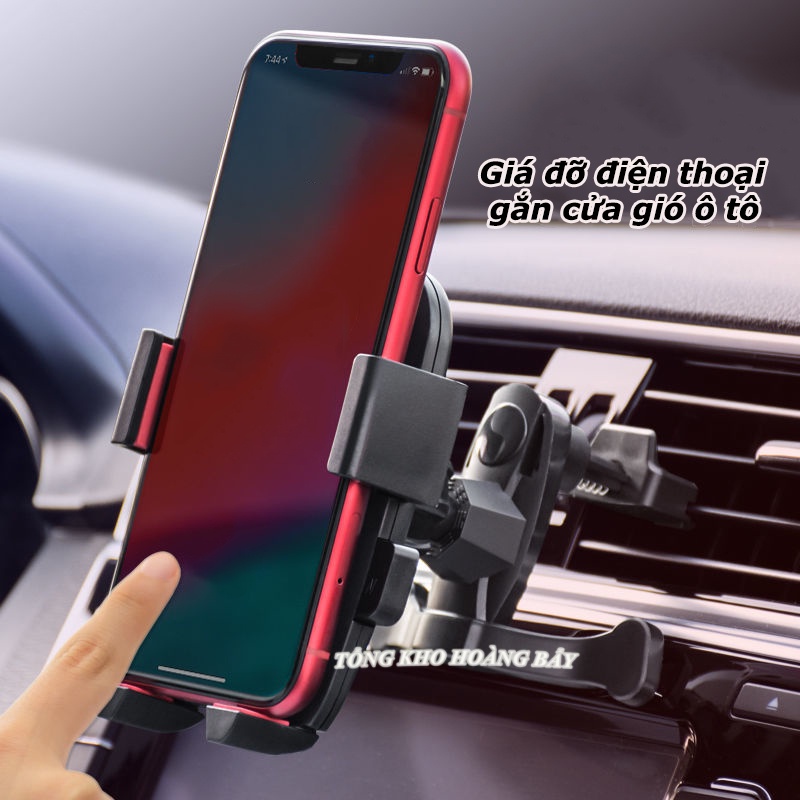 Giá Đỡ Điện Thoại Trên Ô Tô Xe Hơi Gắn Cửa Gió Điều Hòa, Kẹp Điện Thoại Chắc Chắn Điều Chỉnh Xoay 360 Độ Tiện Lợi | BigBuy360 - bigbuy360.vn