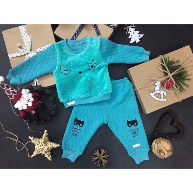 Bộ trần bông phối lông Momma