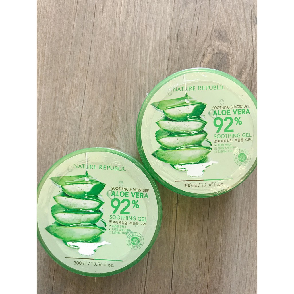 Gel Lô hội Nature Republic Aloe Vera 92% Soothing Gel