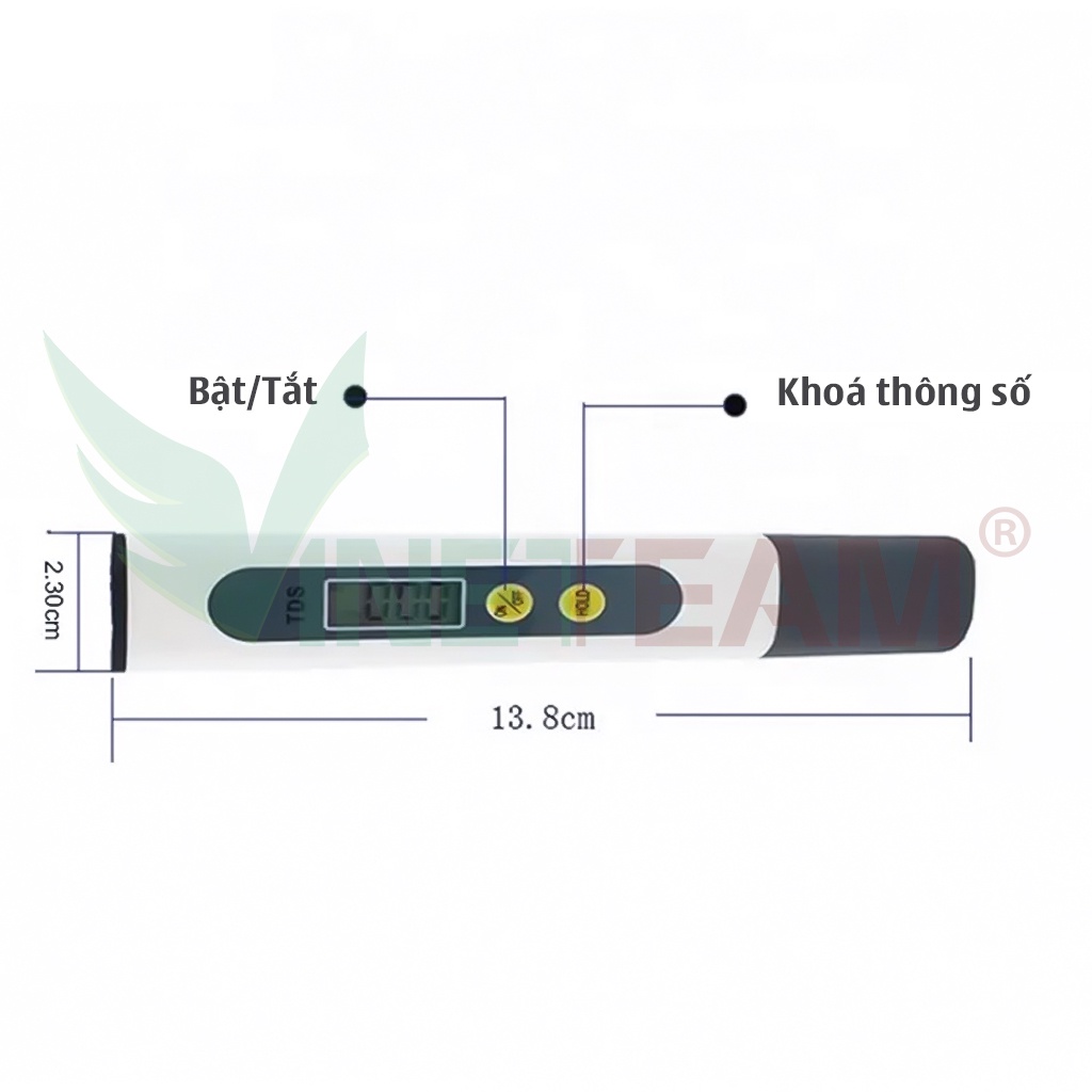 Thiết Bị Đo Chất Lượng Nước - Bút Thử Nước Sạch, Đo Tổng Chất Rắn TDS-M2 -dc4809