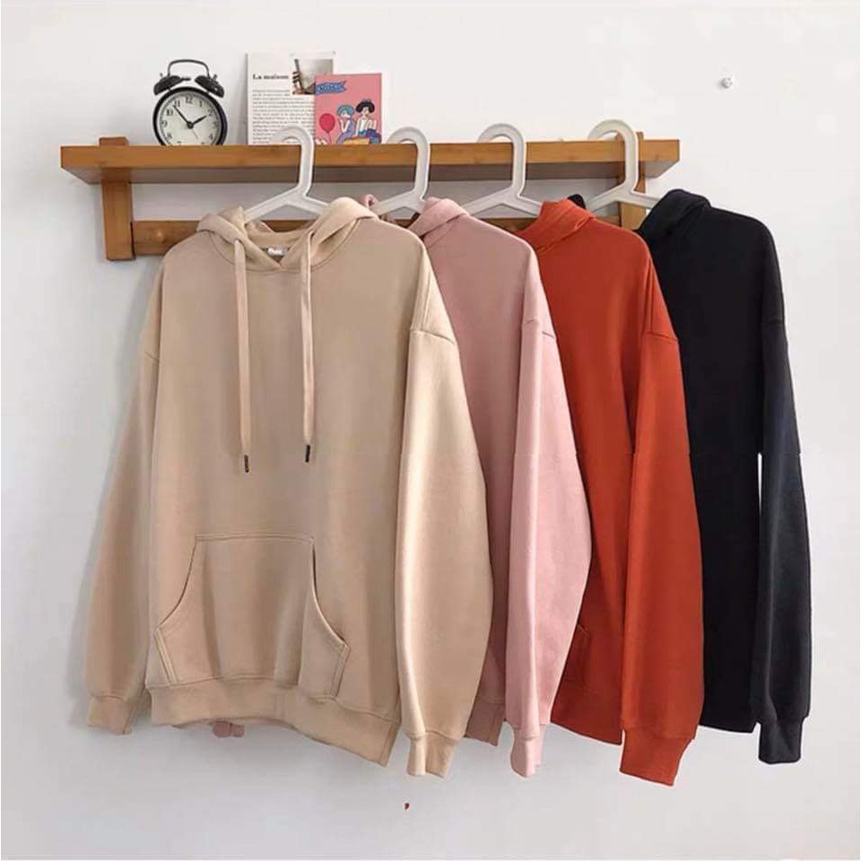 [Mã FAMAYWA giảm 10K đơn 50K] Áo hoodie trơn cá tính DTR0919