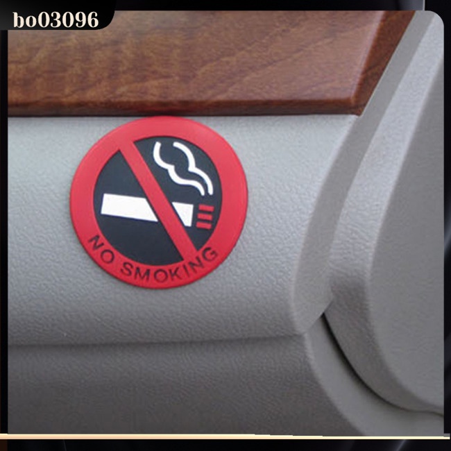 Hình Dán Trang Trí Xe Hơi In Chữ No Smoking