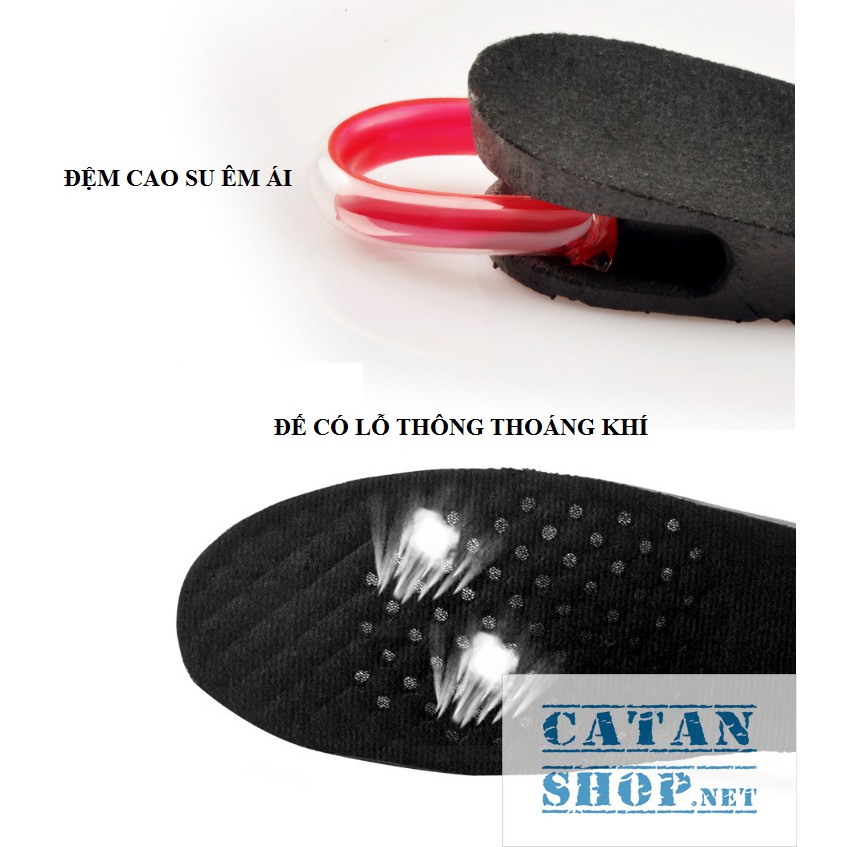 1 cặp ❤️Combo 4 miếng lót đế giày tăng chiều cao Air có đệm khí siêu êm ái, giày đế cao, giày độn gót.