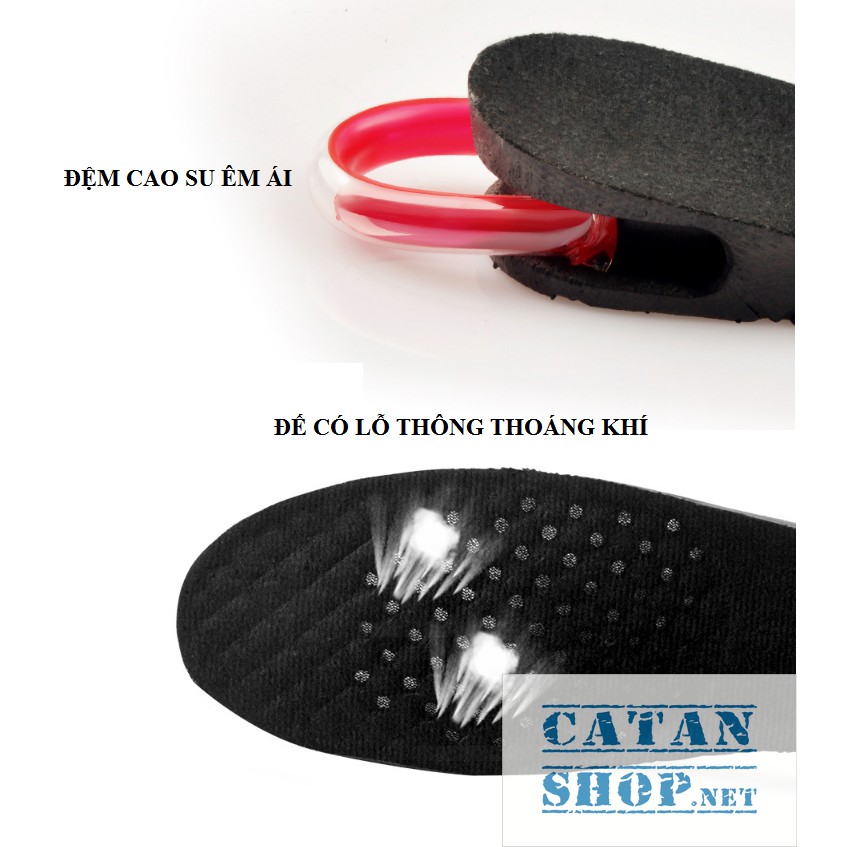 ❤️FREESHIP❤️Combo 4 miếng lót đế giày tăng chiều cao Air có đệm khí siêu êm ái, giày đế cao, giày độn gót.