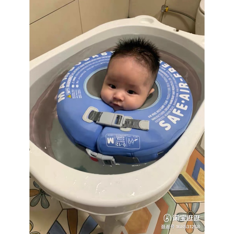 Phao cổ mambobaby cho bé 0-6 tháng (phao đặc cao cấp chống nước tràn vào tai bé)
