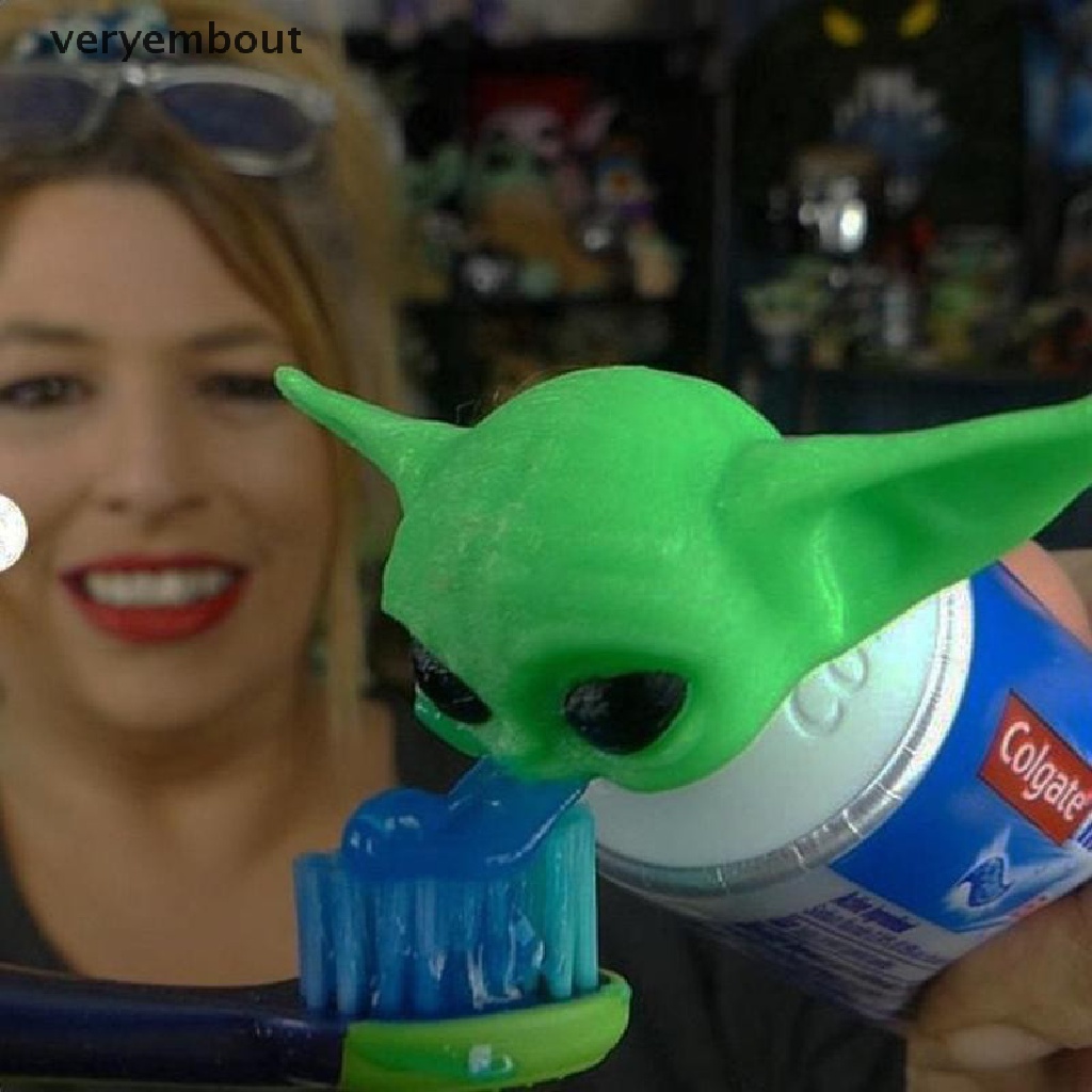 Ut Baby Yoda Dụng Cụ Nặn Kem Đánh Răng Hình Chữ Y Nắp Mandalorian Yoda