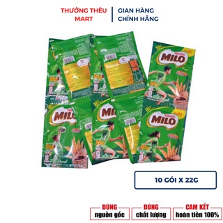 Sữa milo 3 in 1 nestlé dây 10 góix22g