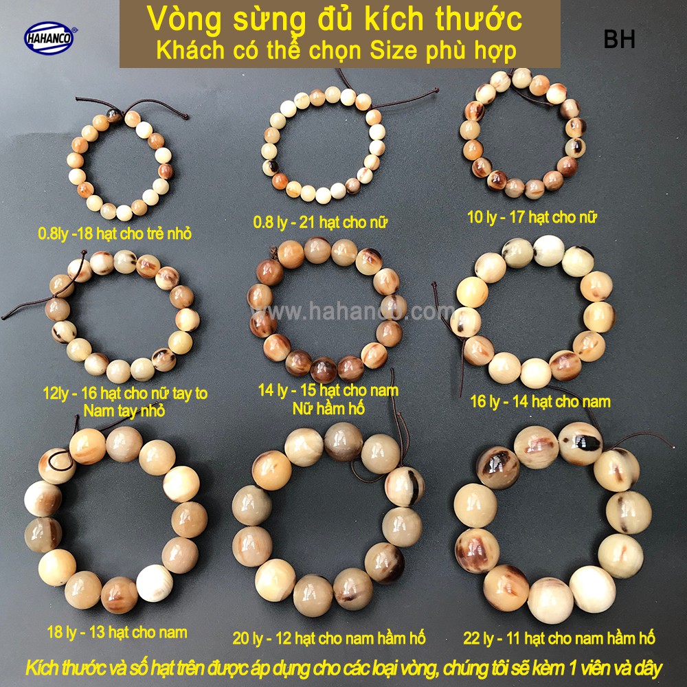 Vòng Tay sừng Giúp Tâm Bạn Tĩnh - Sức Khỏe Bình An - Tài Lộc - Độc Lạ (BH612) - Bracelet Of Hahanco | BigBuy360 - bigbuy360.vn