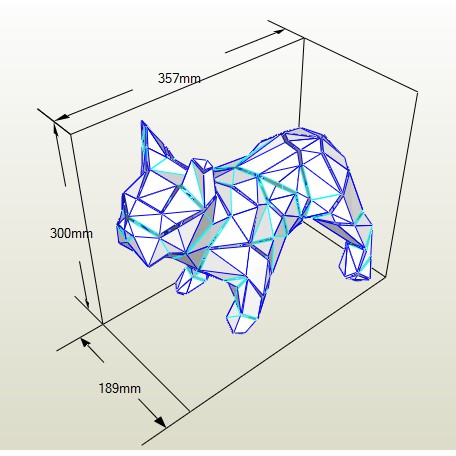 Mô hình giấy Chó Pug