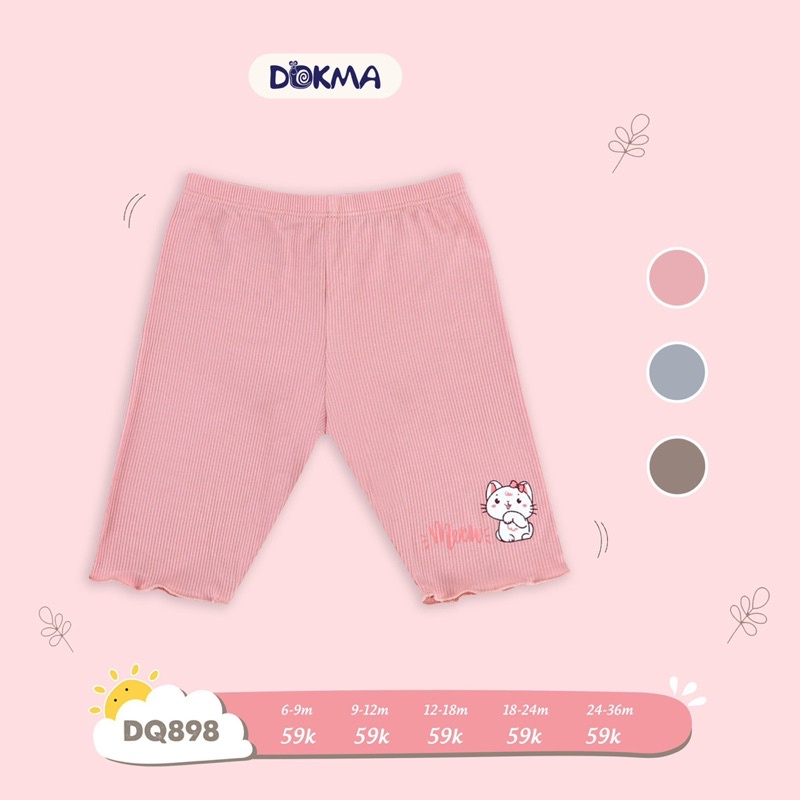 (9-36M) Quần legging vải cotton co giãn cho bé gái - DOKMA898