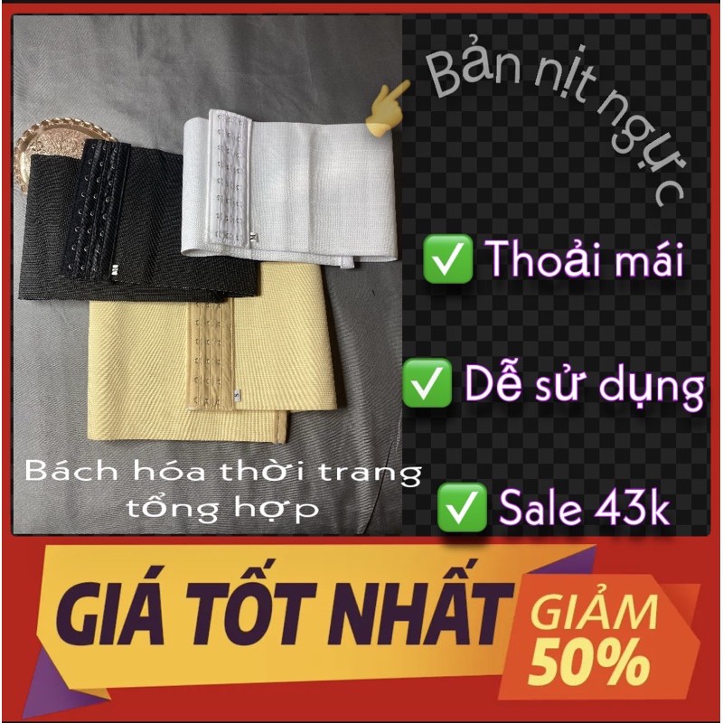 Áo Nịt Ngực TOMBOY (BẢN NỊT NGANG 15CM KHÔNG TUỘT)