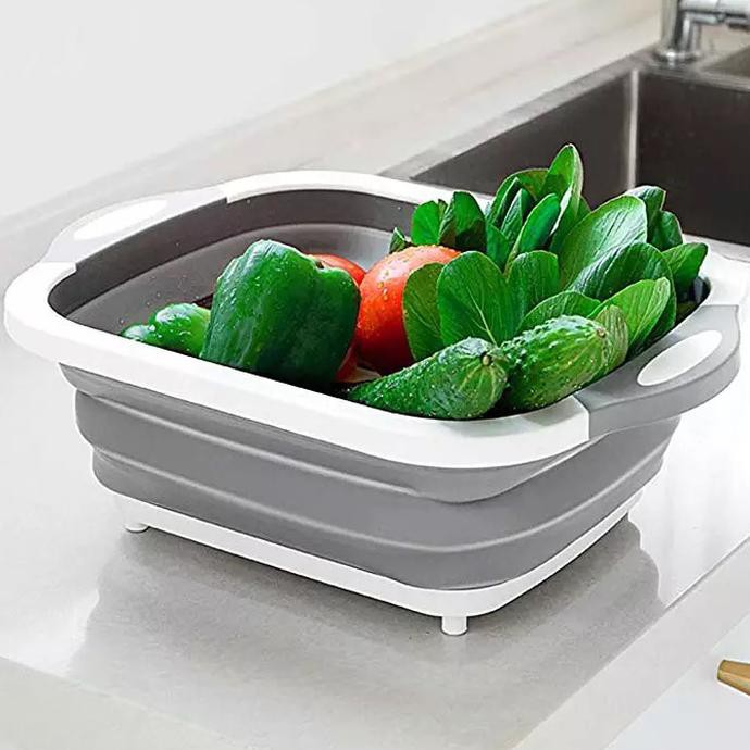 Thớt Silicone 2 Chức Năng Gấp Gọn Tiện Dụng | BigBuy360 - bigbuy360.vn