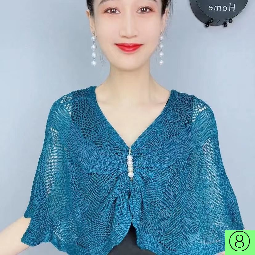 Áo Dệt Kim Dáng Rộng Bằng Lụa Mát Thời Trang Mùa Hè Cho Nữ