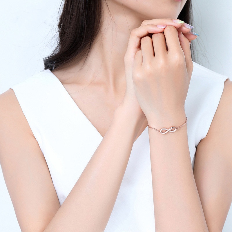 Vòng Tay Pandora Mạ Bạc 925 Đính Kim Cương Nhân Tạo Thời Trang Cho Nữ