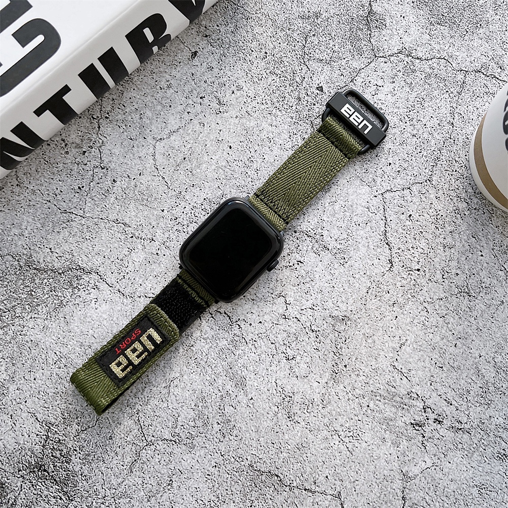 Dây Đeo Nylon Thoáng Khí 38 42mm Cho Đồng Hồ Thông Minh Apple Watch 6 5 4 3 2 1 Series 44 40mm SE 7 41 45mm