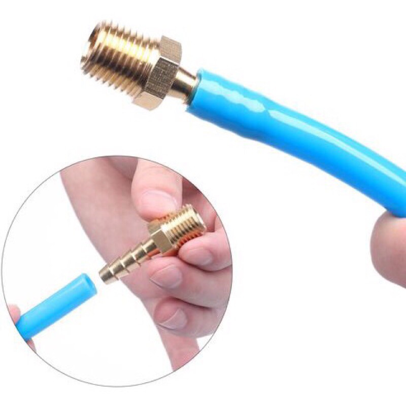 Tẩu đồng | Béc | Đuôi chuột nối ống mềm ren ngoài 15  bằng đồng các cỡ