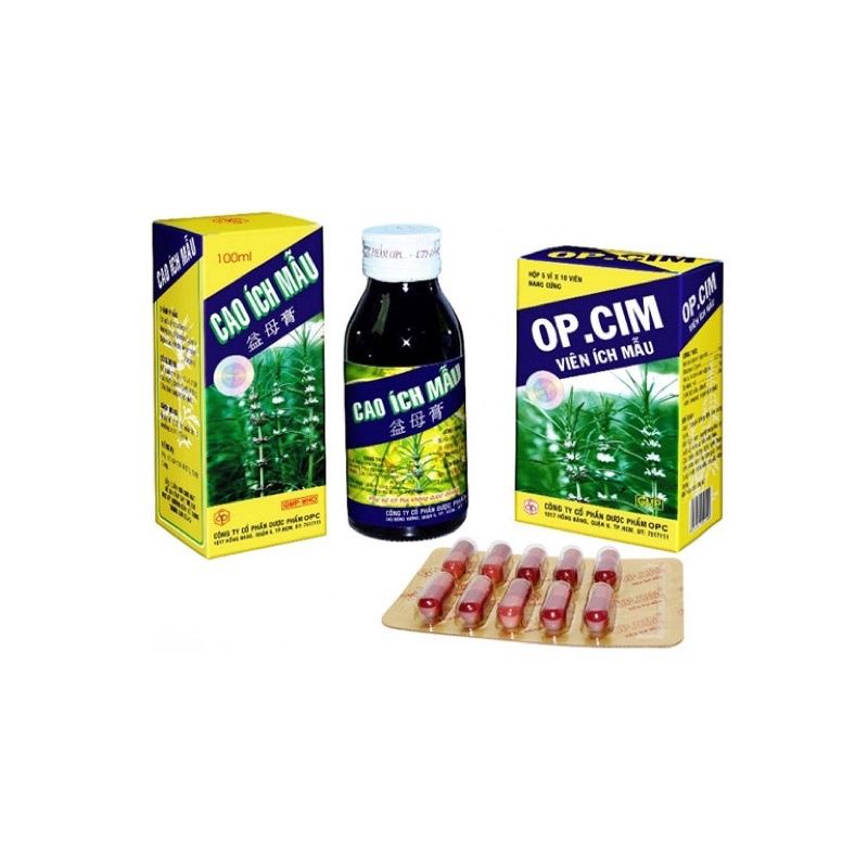 Ích mẫu OPC hỗ trợ điều kinh, bổ huyết, đau bụng kinh