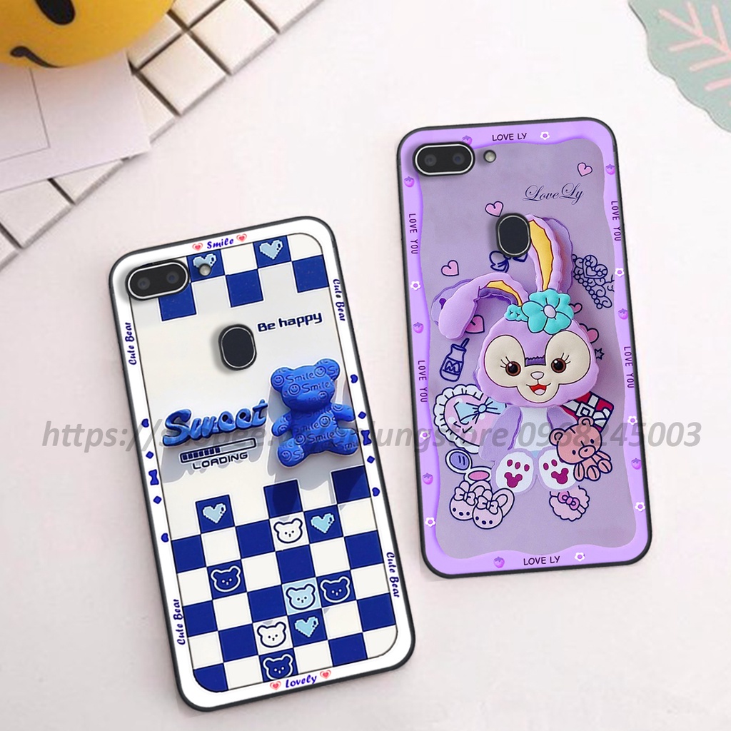 Ốp lưng oppo Realme 1 / 2 / 2 Pro / Oppo F7 Youth in hình 3D gấu cute cool ngầu giả nổi.