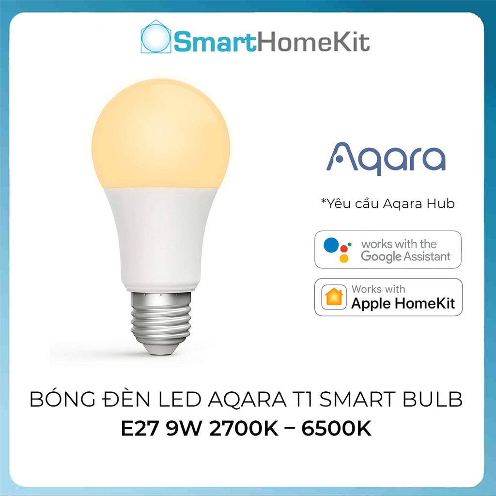 Bóng đèn LED thông minh Aqara - đổi màu sắc vàng trắng, 9W