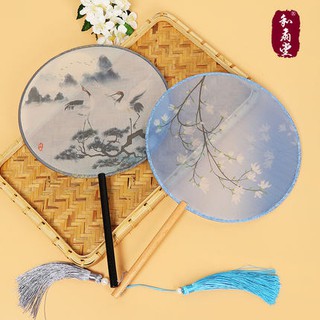 Quạt cổ trang dây tuyến phong cách cổ  điển Trung Quốc
