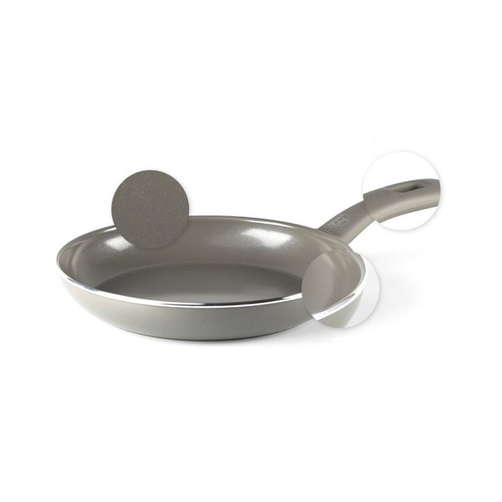 Đầu bếp gốm sứ xanh lá cây tay cầm mềm 30cm