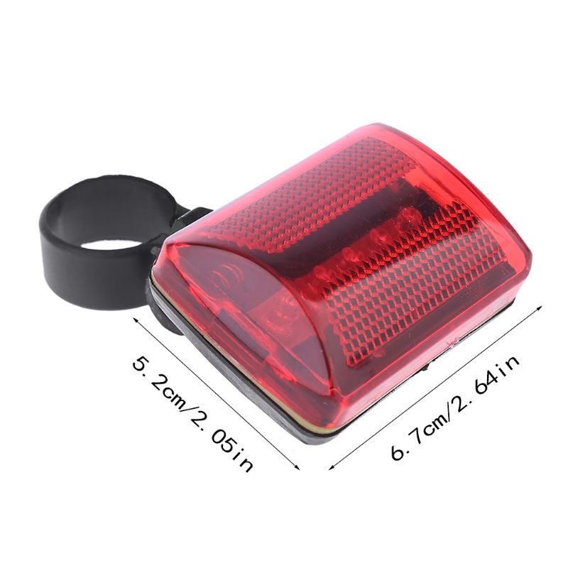 Đèn LED 5 Bóng Cảnh Báo An Toàn Gắn Đuôi Xe Đạp
