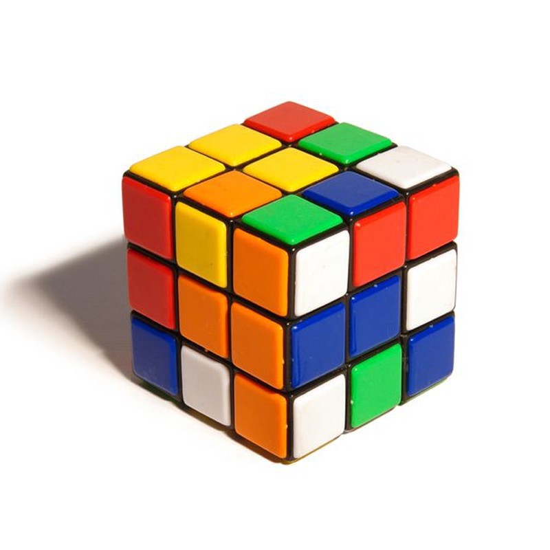 Đồ Chơi Rubik 3x3x3 Xoay Mượt Mà - Tặng Kèm Móc Khóa Rubik Cute 3x3 Cỡ Nhỏ
