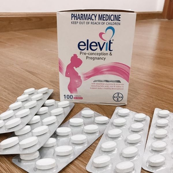 ELEVIT DATE 2023 MẪU MỚI VITAMIN TỔNG HỢP cho bà bầu 100 viên