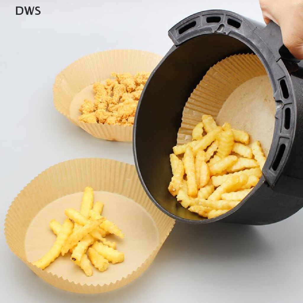 Set 50 Tấm Giấy Lót Nồi Chiên Không Dầu Chống Dính 16cm Sử Dụng Một Lần Tiện Lợi